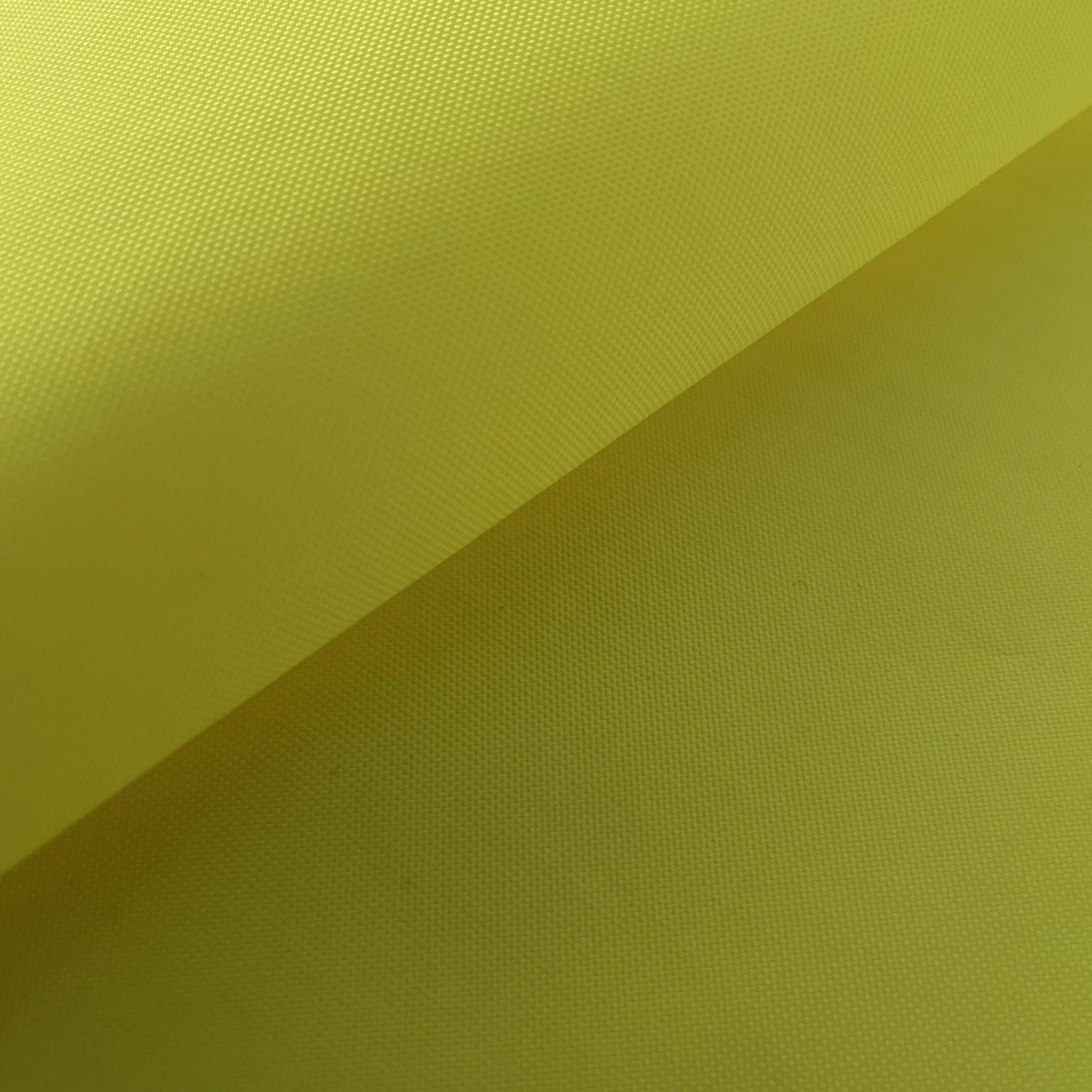100% Polyester Fluorescent Yellow Color Oxford Flame Retardant Coated Fabric for Reflective vest