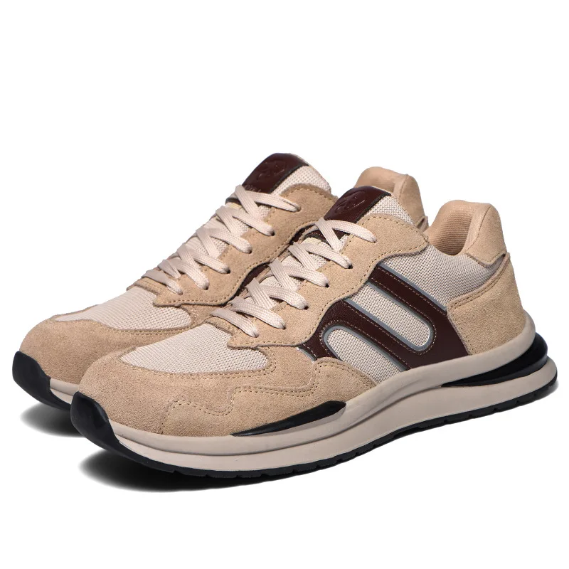 DianSen Wholesale Summer Safety Shoes For Men Insulation 6KV Suede Leather And Mesh Upper Anti-Smash Anti-puncture Work Shoes