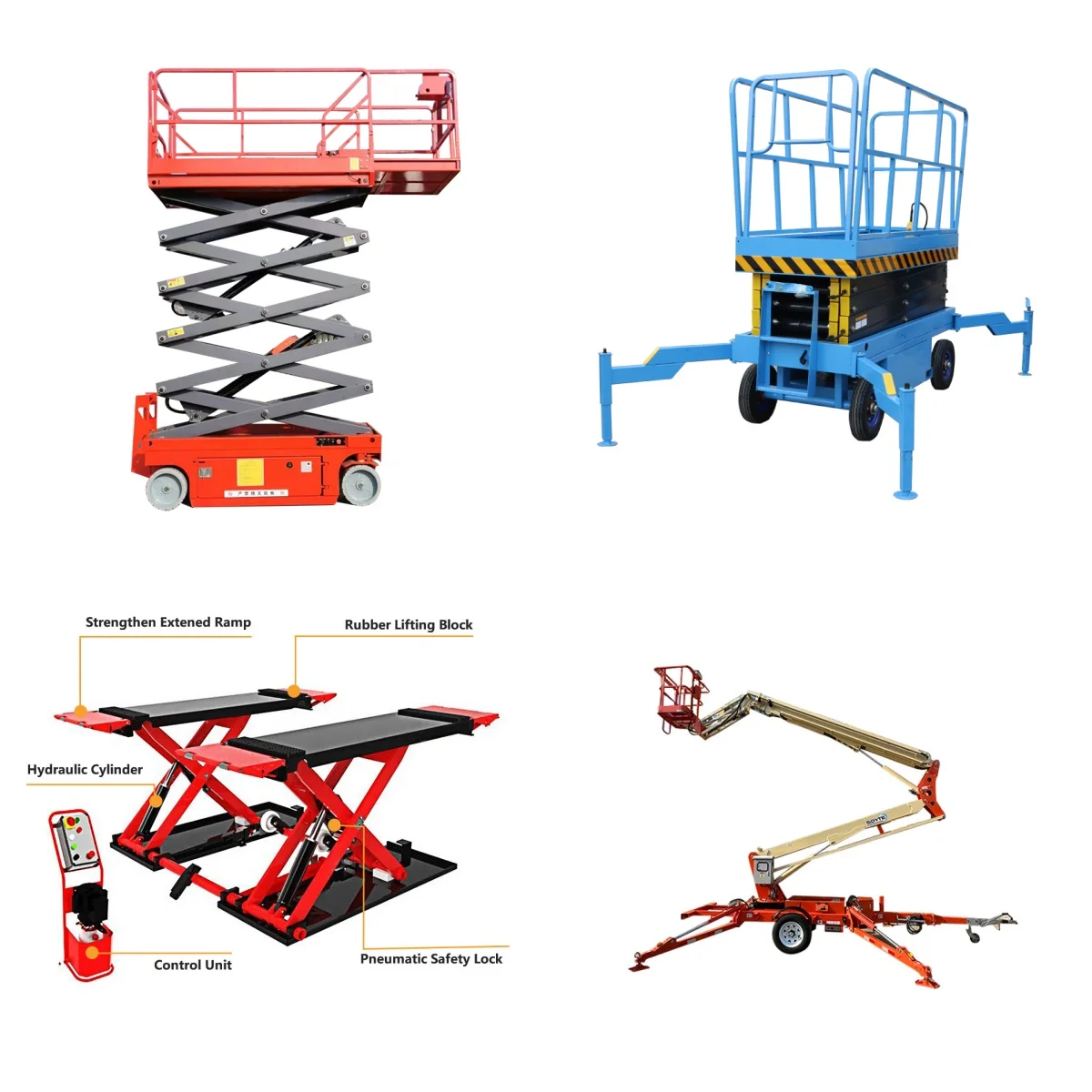 Factory price Lift Trolley Hand Hydraulic Scissor Lift Table Scissor Lifter Mechanism Lift Table Price Hydraulic Pallet Trolley