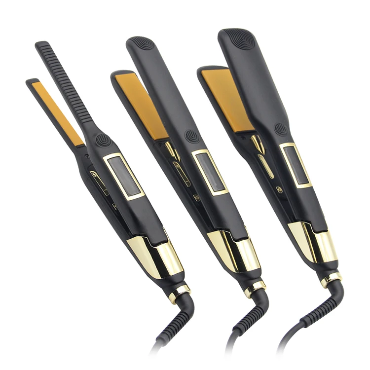 
Profession Custom Hair Straightener LCD Digital Display Ceramic Professional Production Of Hair Straightener Fashion Flat Iron 