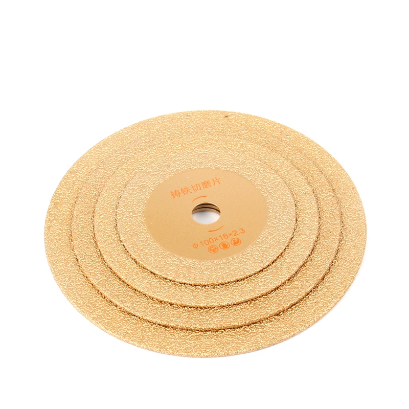 100/125/150/180mm Vacuum Brazed Diamond Grinding Cutting Disc Saw Blade For Cast Angle Iron Stone Marble Granite