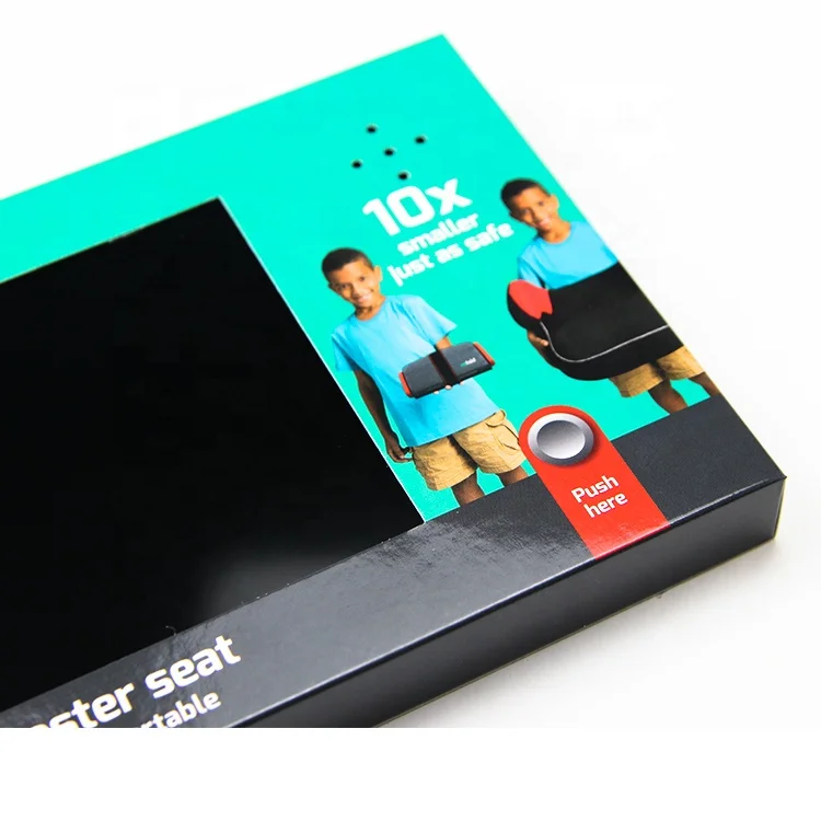 Reliable corporate promotional items invitation lcd screen gift box advertising card mailer video brochure greeting business