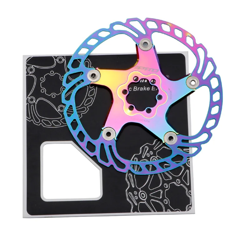 
Rainbow MTB Quick Cool Down Disc Brake Rotor Full CNC Colorful Road Bike brake disc 140/160/180/203mm 