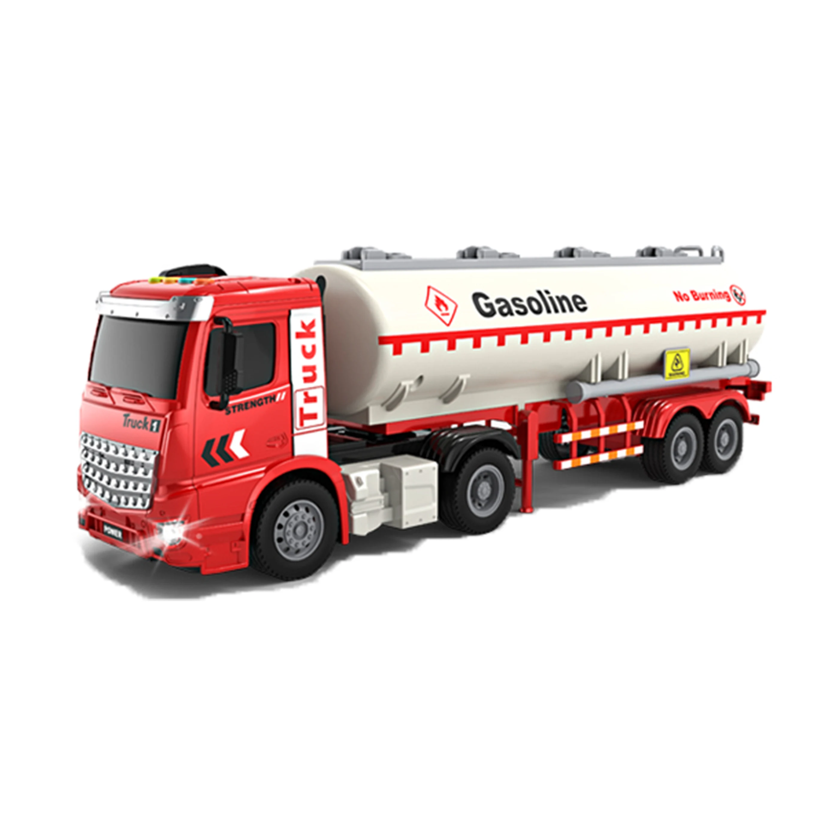Wholesale Diecast Model Cars 1:16 New Friction Toy Transportation Truck Lights Music Inertia Tanker car diecast toys for kids