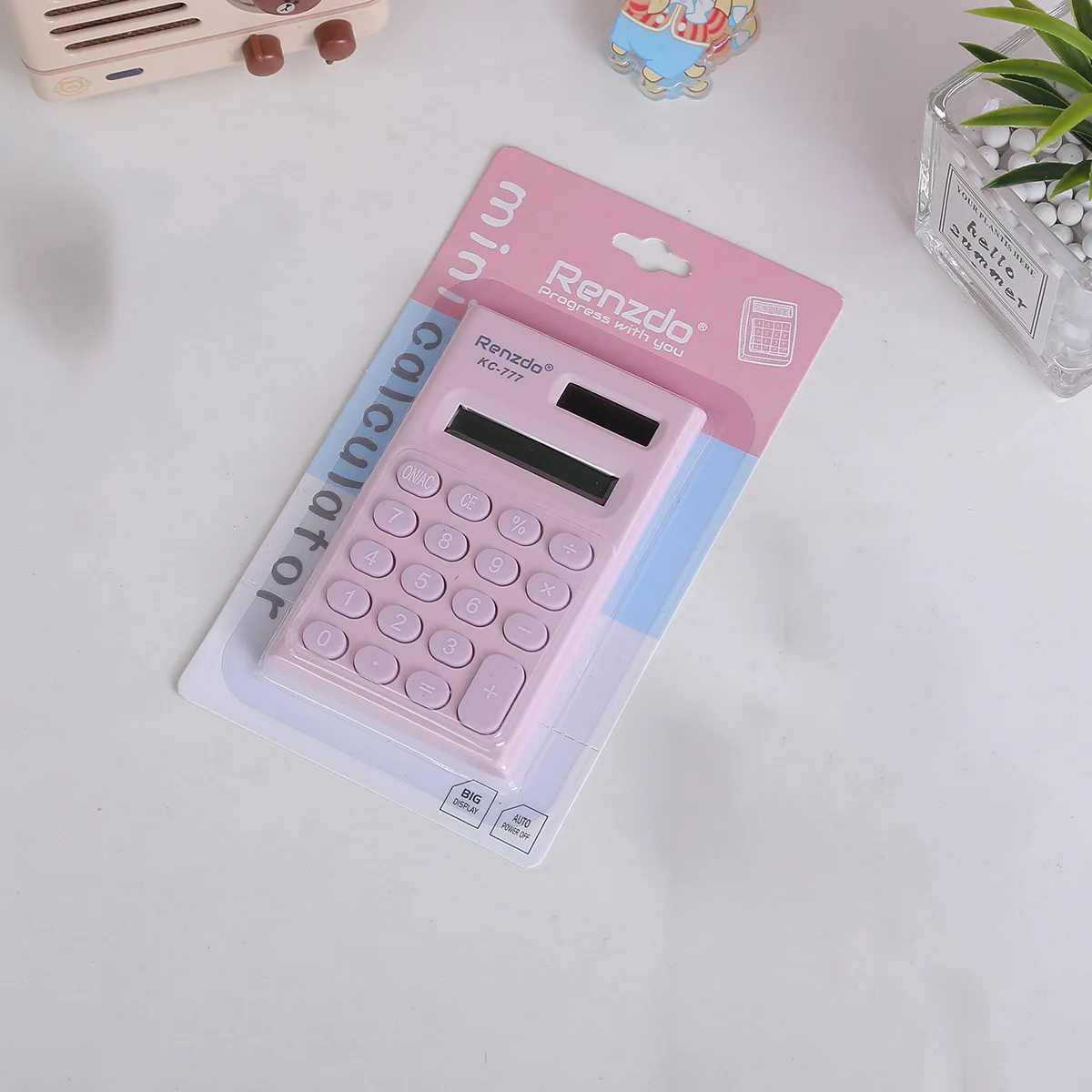 POSH DREAMS 9.6*6CM small portable MINI student-specific scientific calculator 8 digits