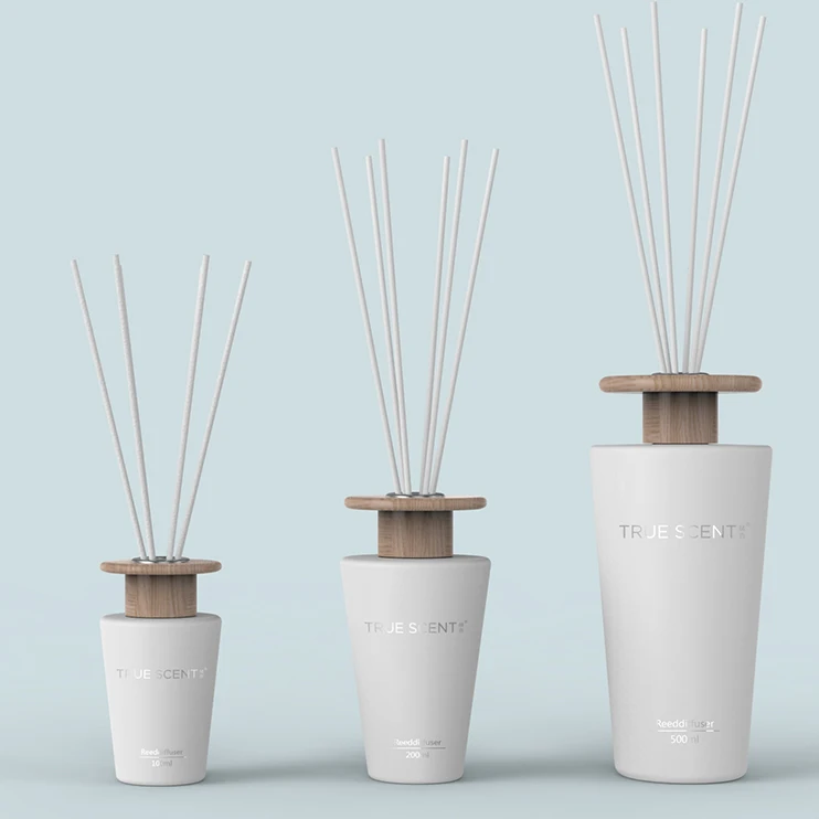 50ml 100ml 150ml 200ml 250ml 500ml 1000ml empty round reed diffuser glass bottle with metal cap reed diffuser packaging boxes