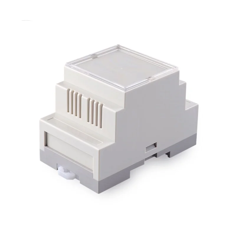 Корпус Din-рейки PLC, промышленный блок управления, корпус шкафа из АБС-пластика, самодельная Пластиковая распределительная коробка 87*60*53 мм, выходная коробка с дизайном печатной платы