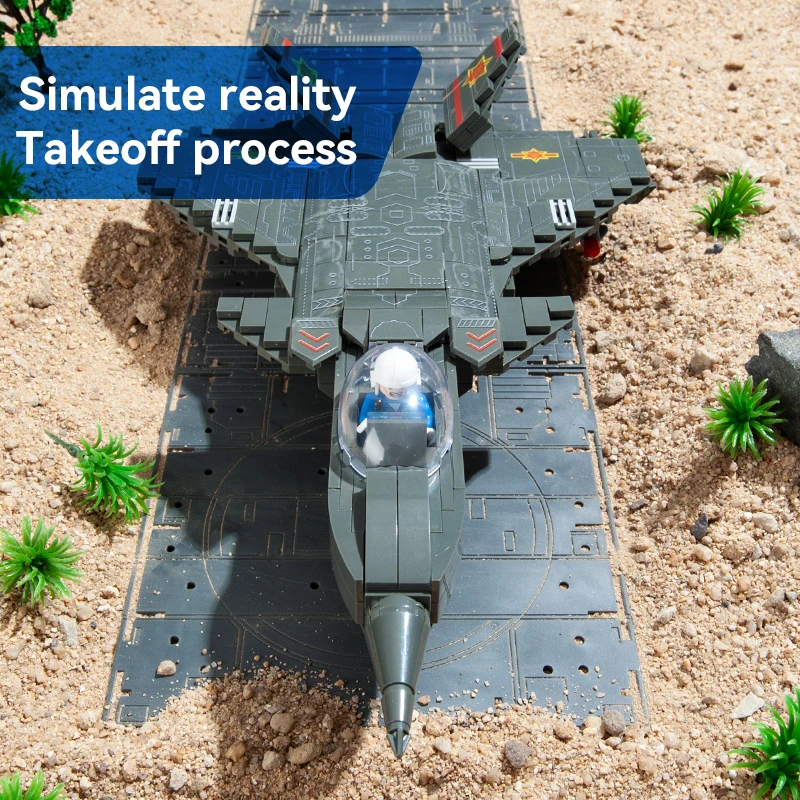 CAYI China Military Series J-20 Stealth Fighter Building Blocks Toys Set