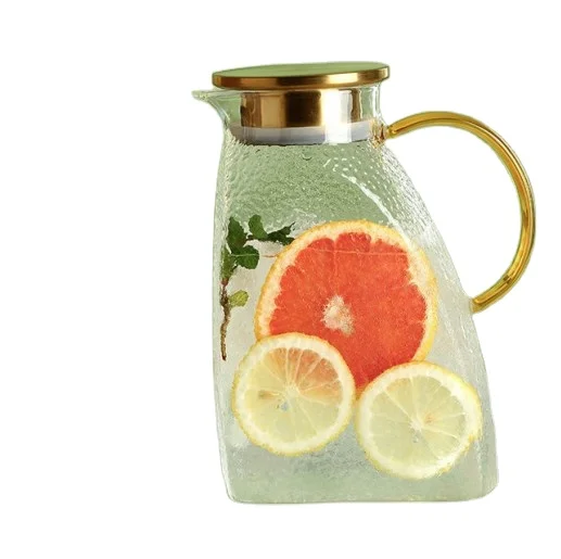 New Pitcher Tea & Fruit Infusion Cooling Kettle Water With Glass Refrigerator Kettle