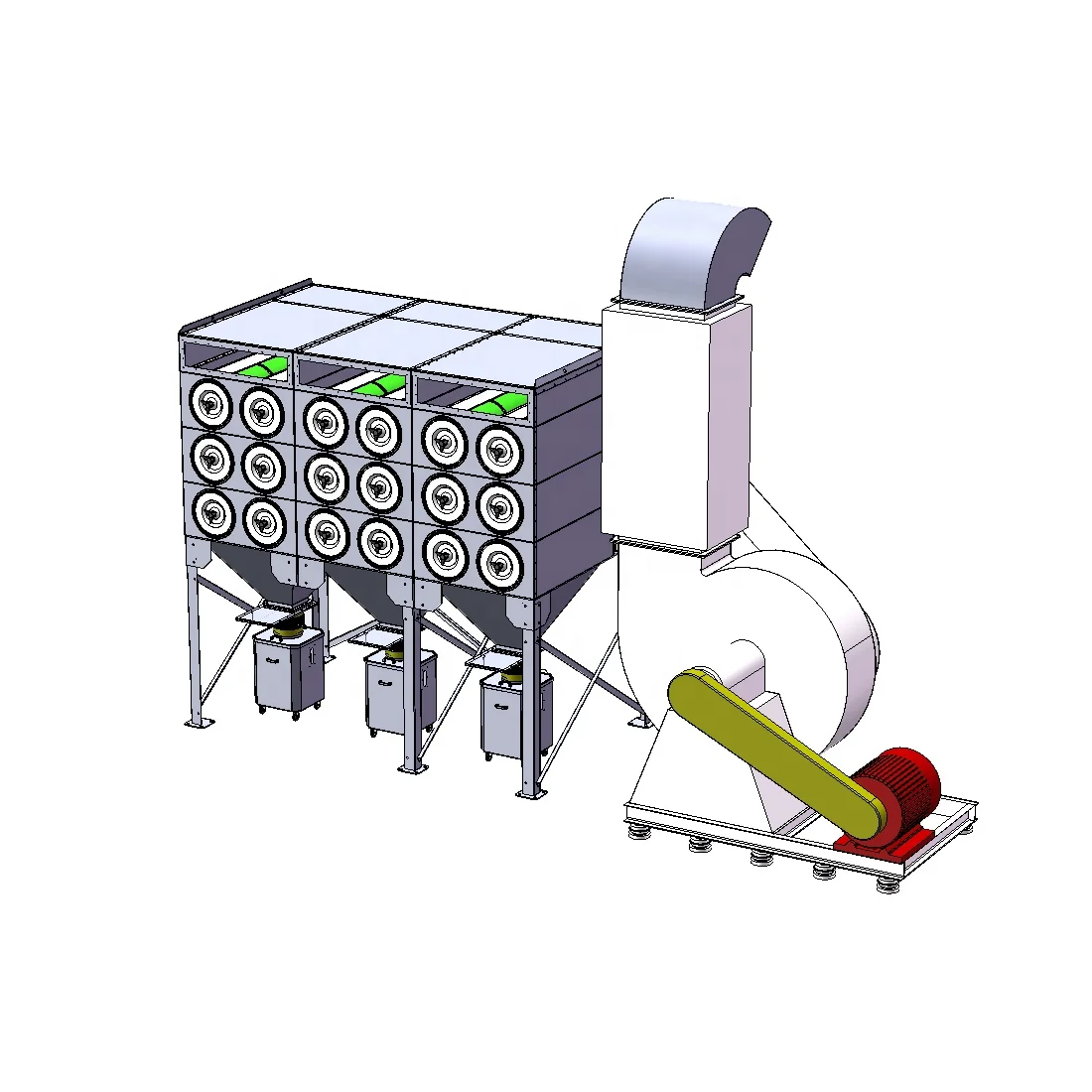 Glorair Cartridge Fume Extractor,  Horizontal Cartridge Dust Collector for Industrial Application, Dust Purifier