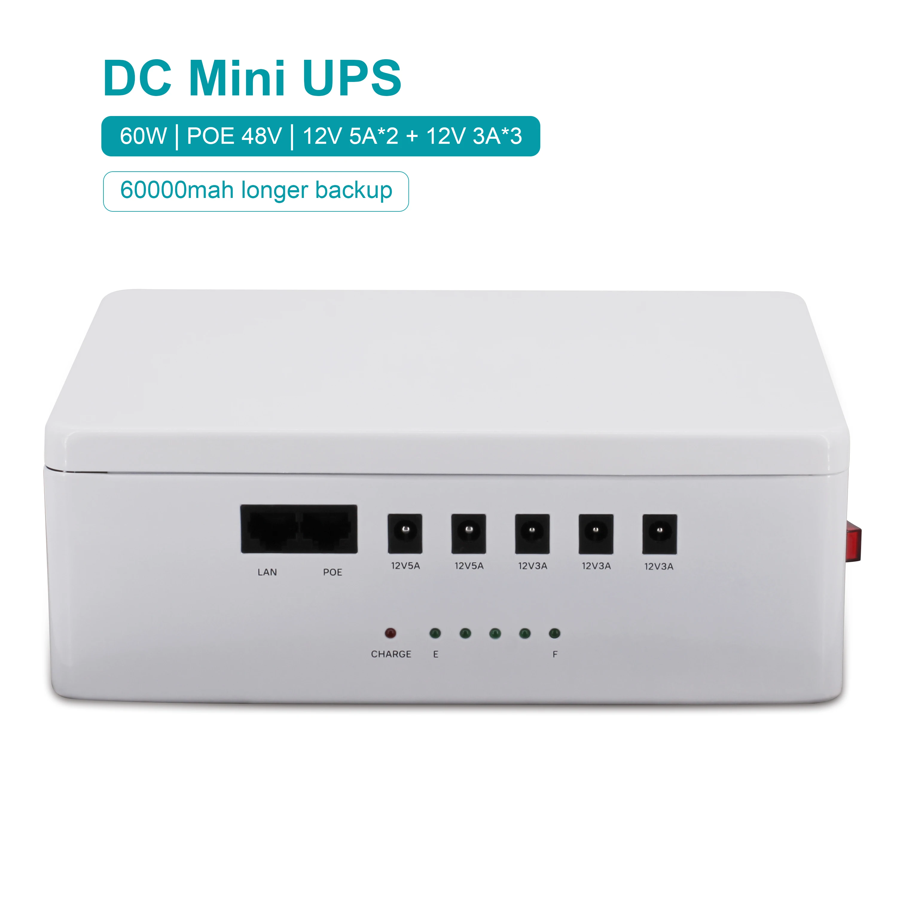 60w mini dc UPS power the computer 8hours