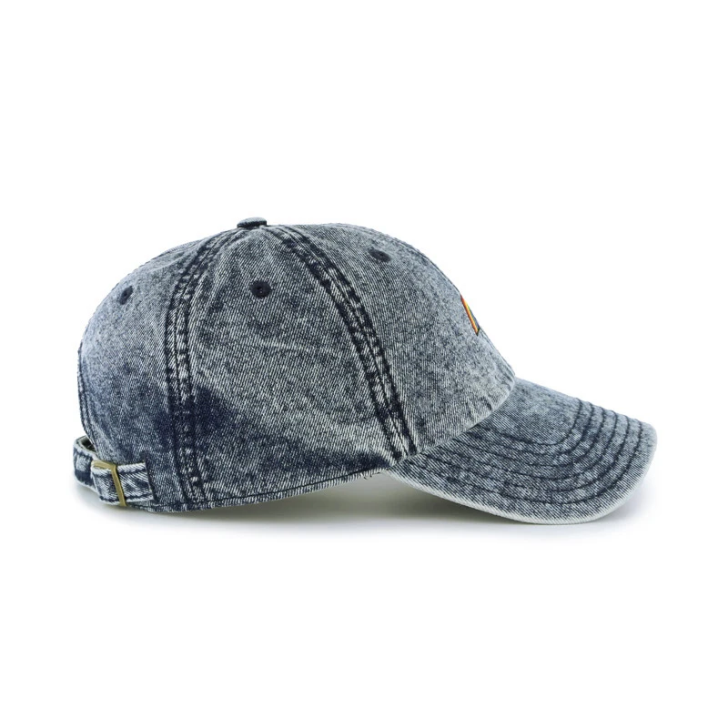 Fashion snow washing denim baseball cap