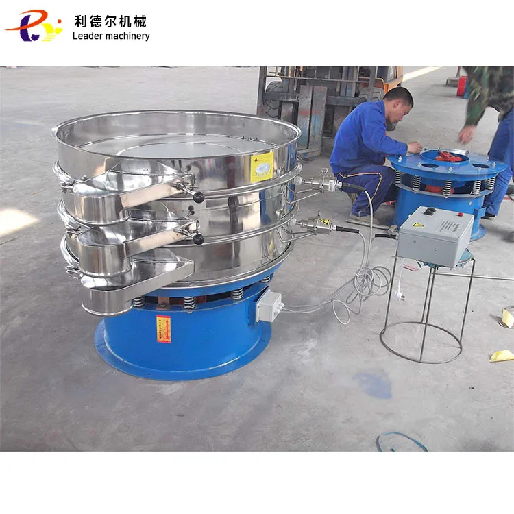 High Frequency 200 Mesh Wheat Flour Rotary Circular Sieve Shaker Vibrating Screen Sieve Machine