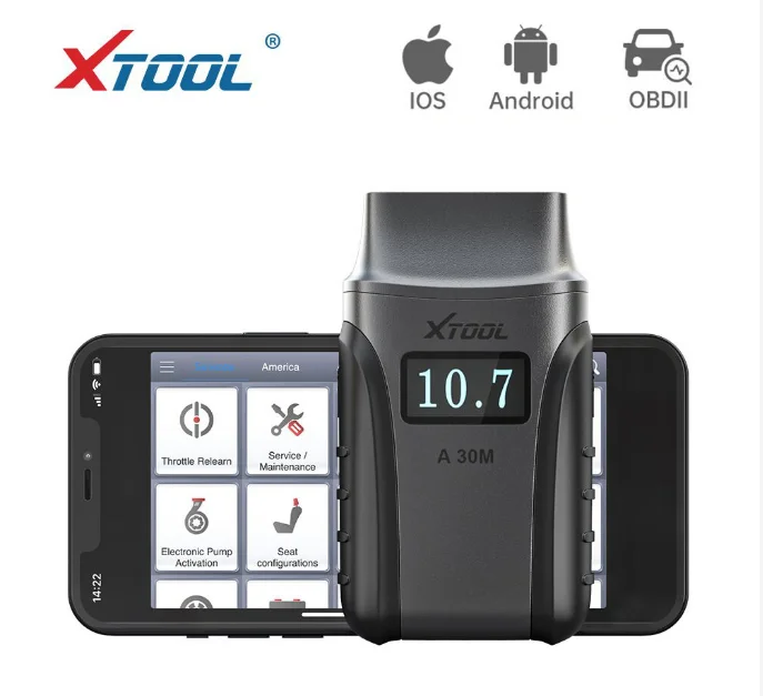 Лучший XTOOL Anyscan A30m все системы автомобильный детектор OBDII считыватель кодов Сканер EPB сброс масла OBD2 Диагностический Инструмент