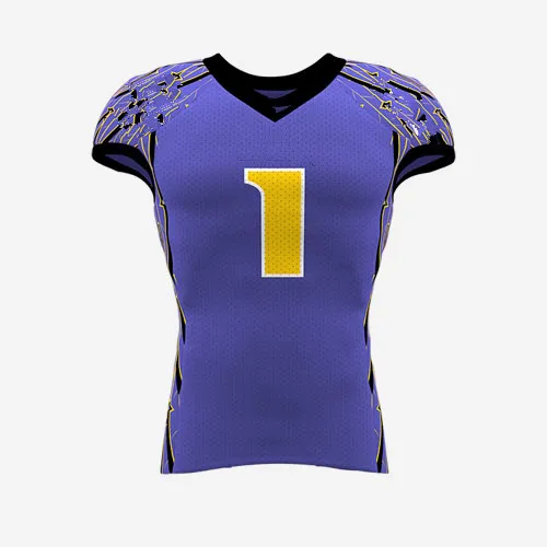 Purple color make your own design logo blank american football jersey