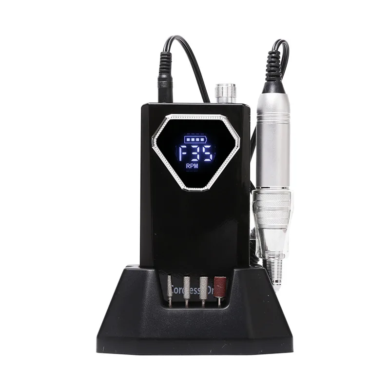 SY-902 0-35000RPM Low Noise Wireless Rechargeable Electric Nail Polisher For Removal OF Nail Polish