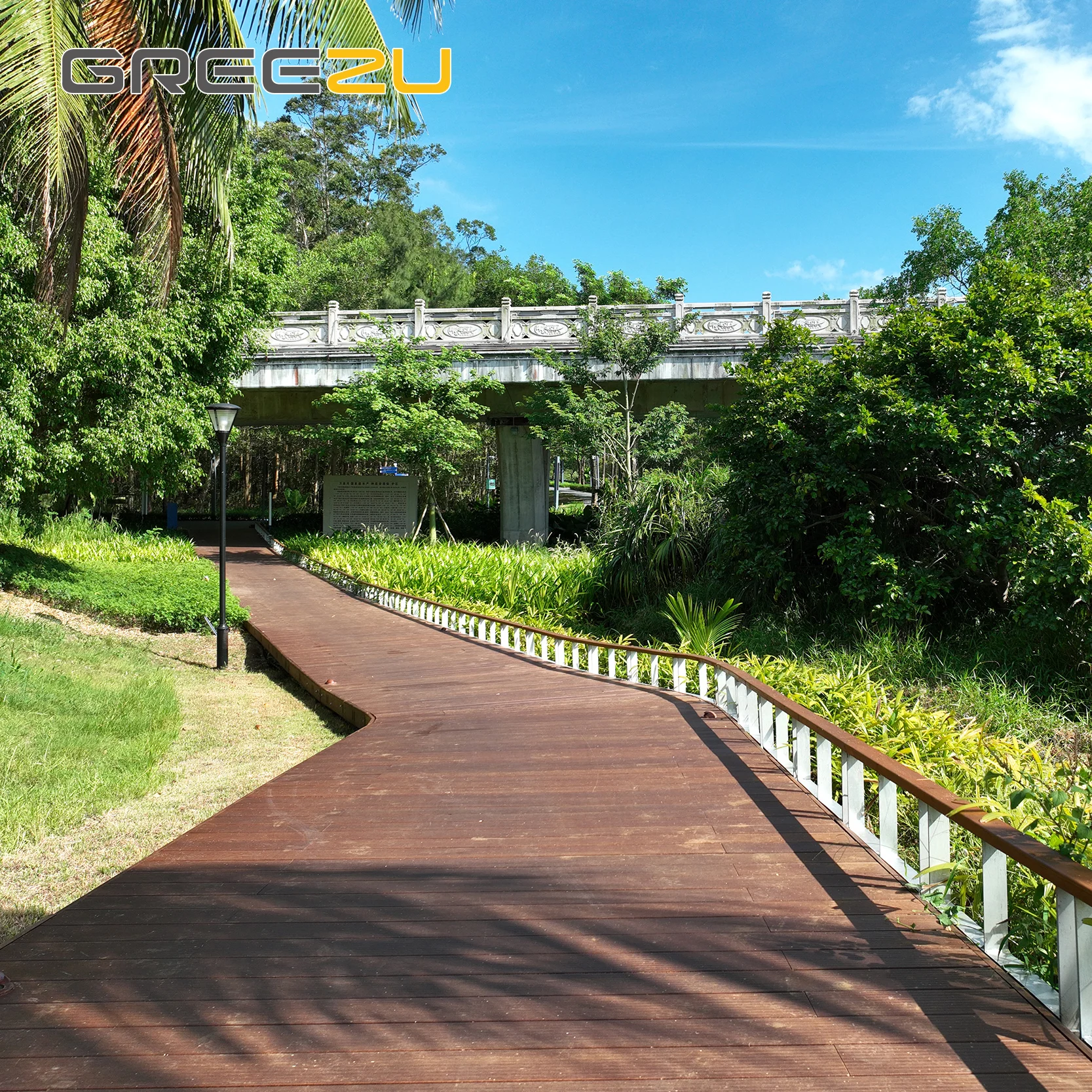 Eco forest balcony strand woven bamboo decking Outdoor rustic non slip moso bamboo deck tile Bamboo deck flooring & accessories