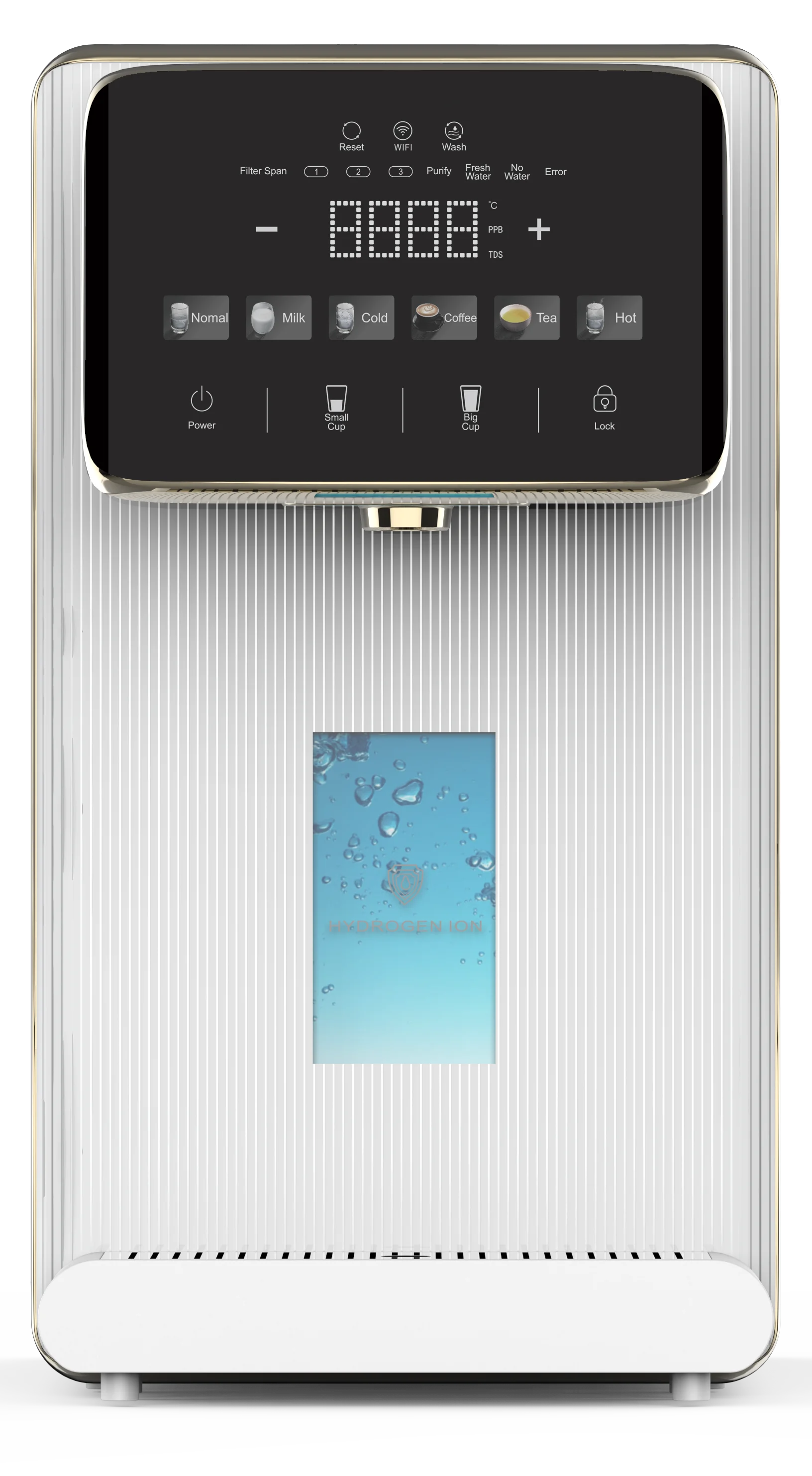 Home RO water purifier+countertop water dispenser 3 sec heating 6 temp choice and hydrogen water