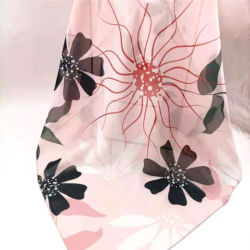 Квадратный шарф с принтом 110 см, квадратный сублимационный полиэфирный шарф, сделано в Китае