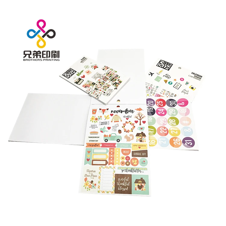 
Sticker Album High Quality Waterproof Custom vinyl Logo PVC Adhesive Cartoon Die Cut Stickers 