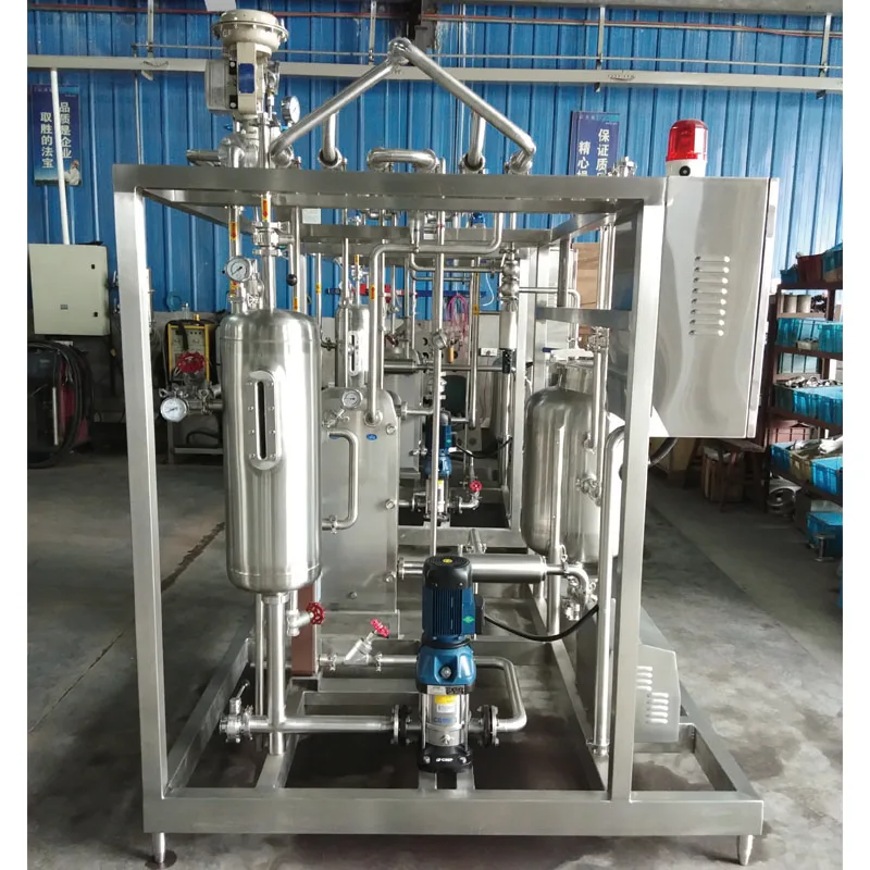 Milk plate pasteurizer