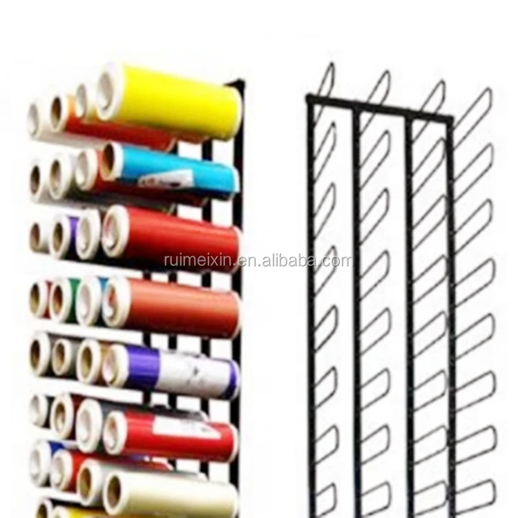 Wall Vinyl Roll Display Rack Film Storage Vinyl Roll Holder