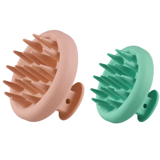 Lohas LMZ266 No Oil or Paint Silicone Cellulite Massager Brush Bright color Silicone Head Hair Scalp Brush