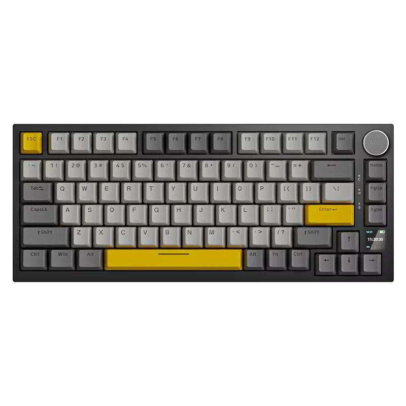 Оптовая продажа USB Проводная RGB игровая механическая клавиатура 75% макет прокладка для ПК