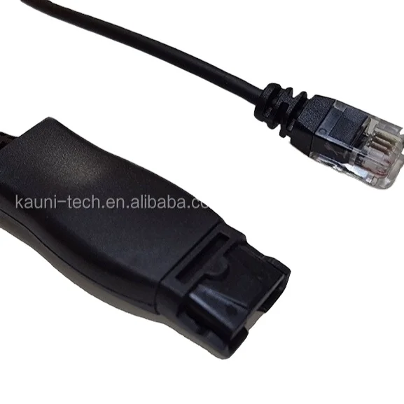 Hot selling HIS Adaptor, RJ9 RJ11 QD cable for Plantronics Headset 2022
