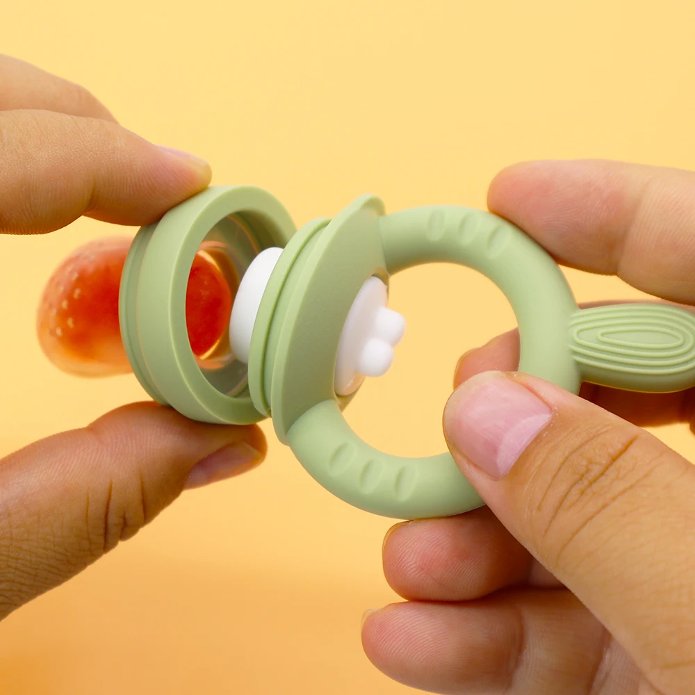 Custom Silicone Food Container Storage Set Breast Milk Freezer Ice Cube Tray Silicone Fruit Feeder Baby