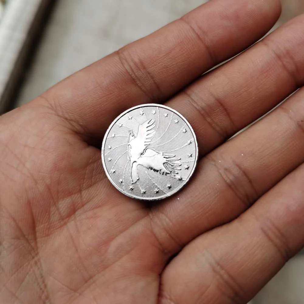 Wholesale custom cheap arcade metal game machine token coin metal token coin with hole