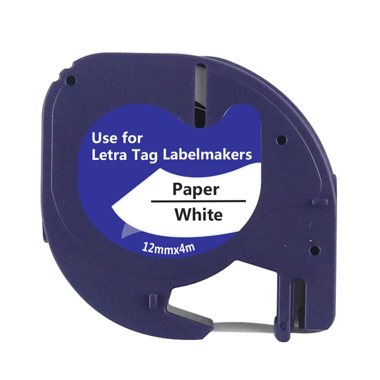 Заводская цена, Совместимость 100%, стандартные ярлыки dymo LT, черный на белом, 12 мм, ярлык, лента 91200, ярлыки для принтеров