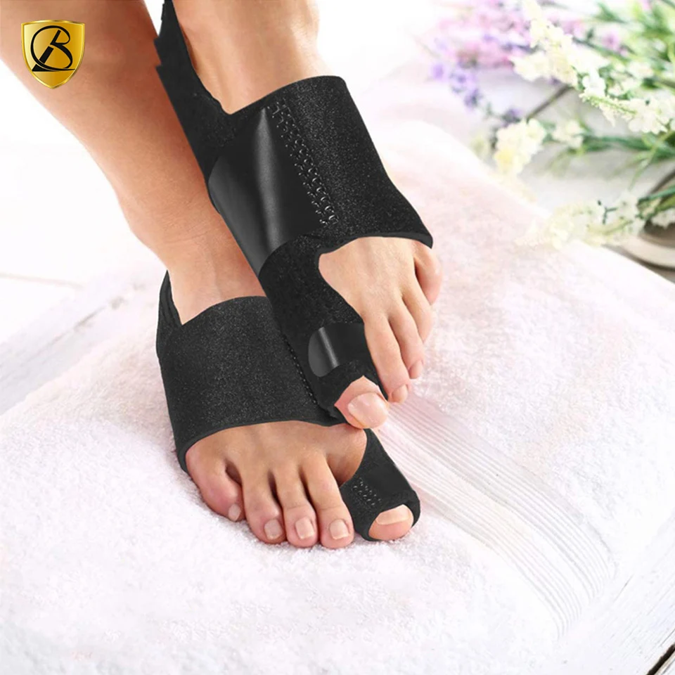 Медный фиксатор большого пальца ноги можно использовать днем и ночью для регулировки вальгусной деформации, разделяя большую косточку пальца стопы