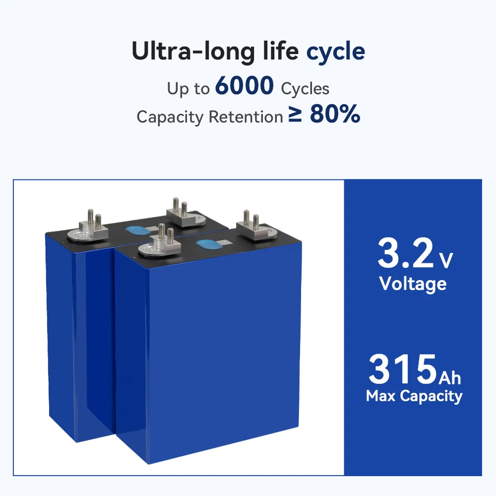 EU & US New stocks MB31 314Ah 306Ah 280Ah 280K 340Ah 3.2V lifepo4 battery 8000 cycles Grade A battery cells for solar Storage
