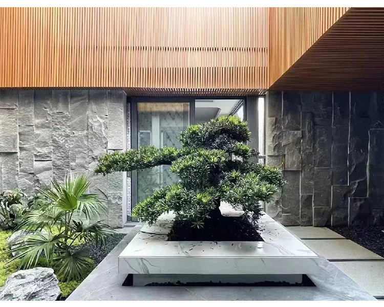 Natural Stone Wall Cladding Granite Rock Stone Panel Veneer for Exterior Wall 30 40 50 MM Thick Veneer Panel Rock Stone