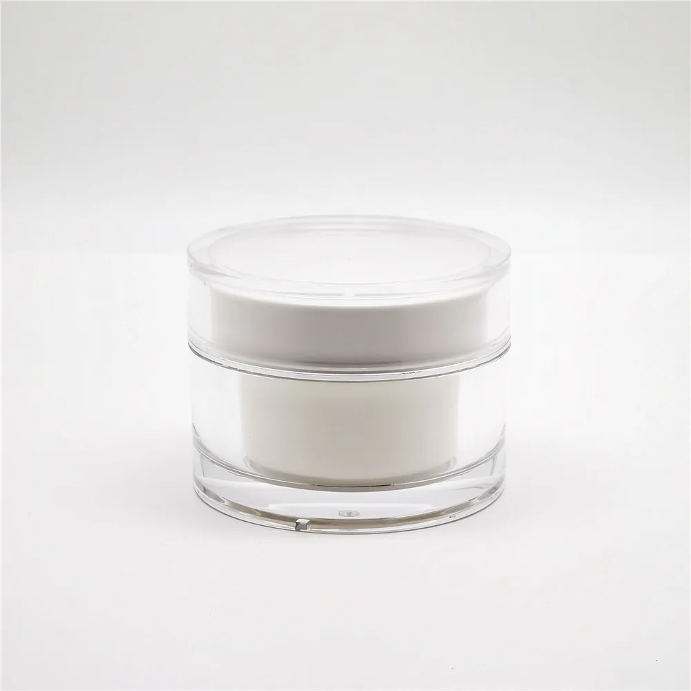 Fancy plastic luxury custom round 5g cosmetic jar acrylic 150ml
