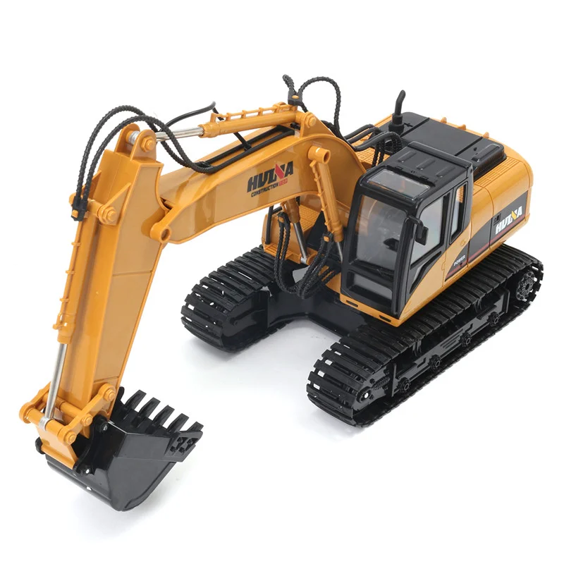 HUINA игрушки 1350 1/14 RC грузовик 2,4G пульт дистанционного управления автомобилем модель трактора монтируемая Автомобильная 15 канальный RC гусеничный экскаватор