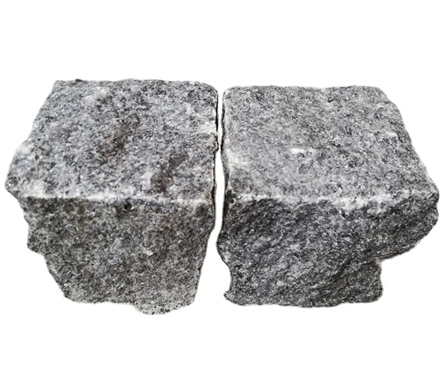 Cheap black granite cube stone for pavers