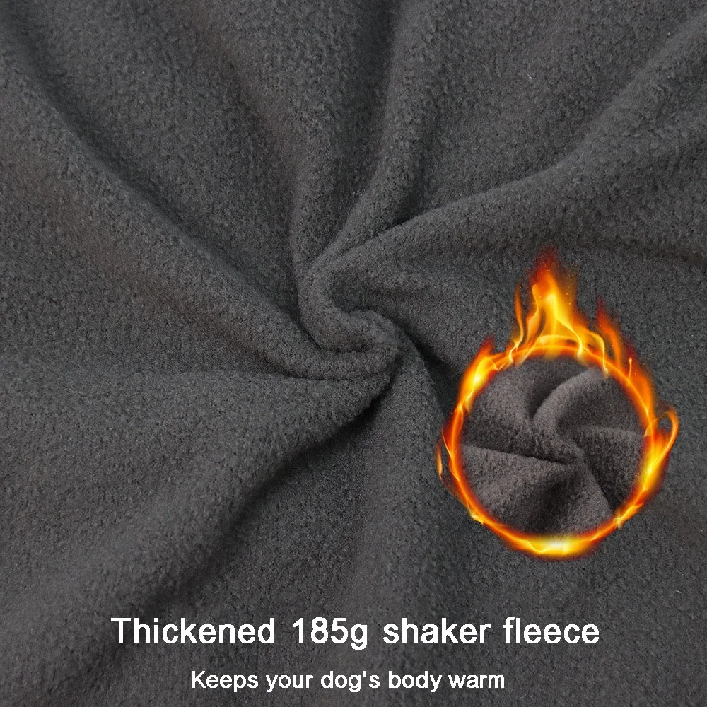 Rainproof Large Dog Clothes Reflective Comfortable Windproof Padded Warm Coat For Dog Leash Hole Dog Apparel