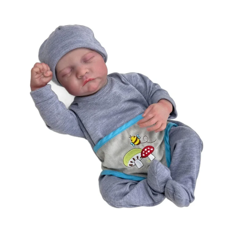 Real Baby Dolls Silicone Cute Soft Vinyl Bebe Toy Realistic Reborn Toddler Boy Doll with Pacifier
