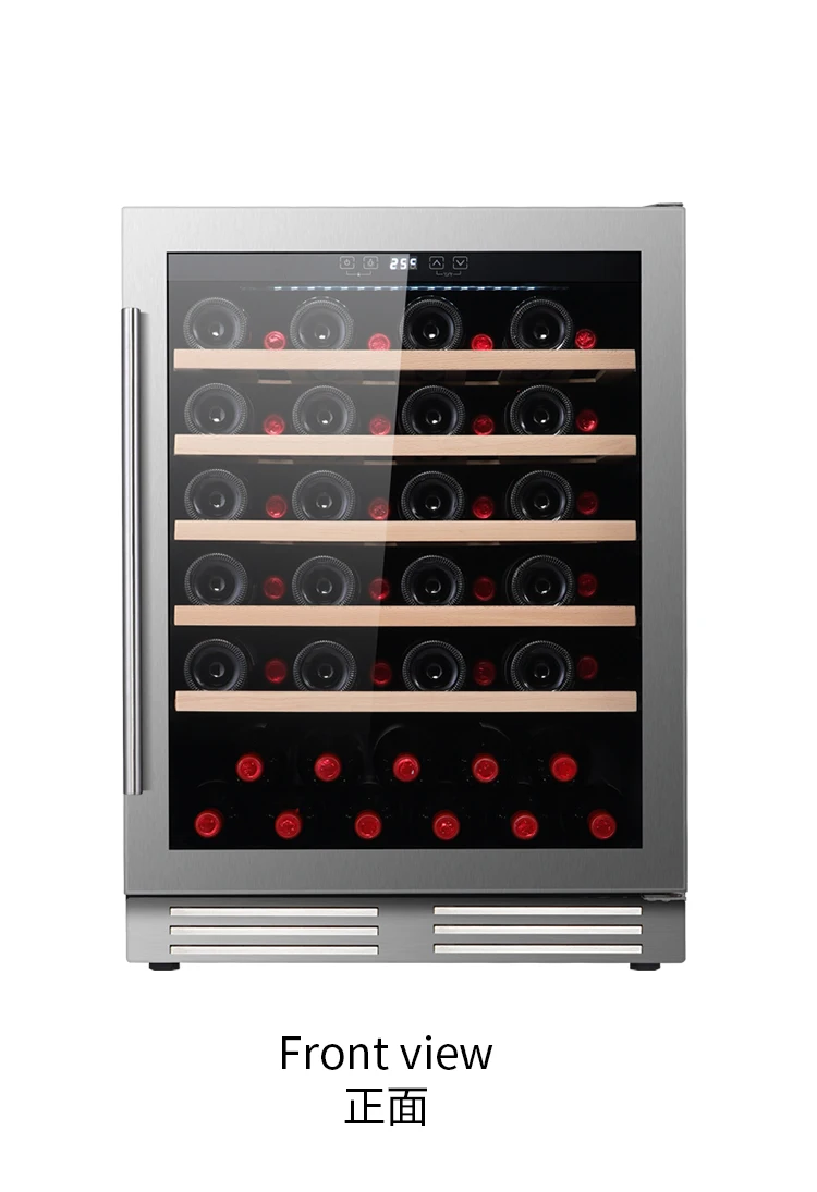 JCS-145L series China Supplier Wine Cabinet Display Shelf led wine cooler dispenser