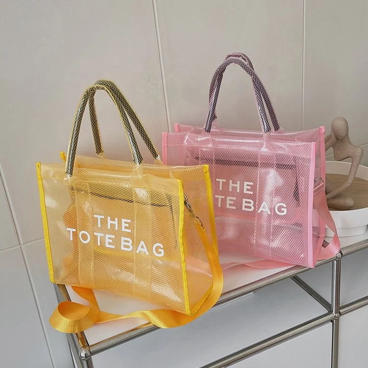 2023 Hot Selling Transparent PVC Fashion Tote Purse Women Hand Bags Ladies Handbag