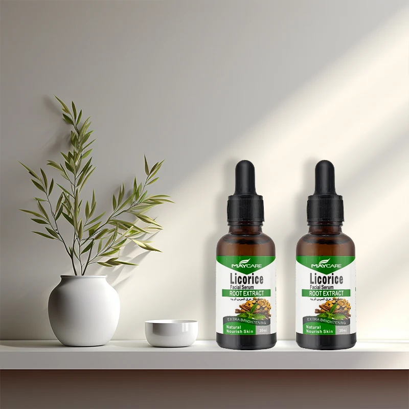 30ML Personal LOGO Free custom Licorice Serum Whitening Vitamin C Face Serum