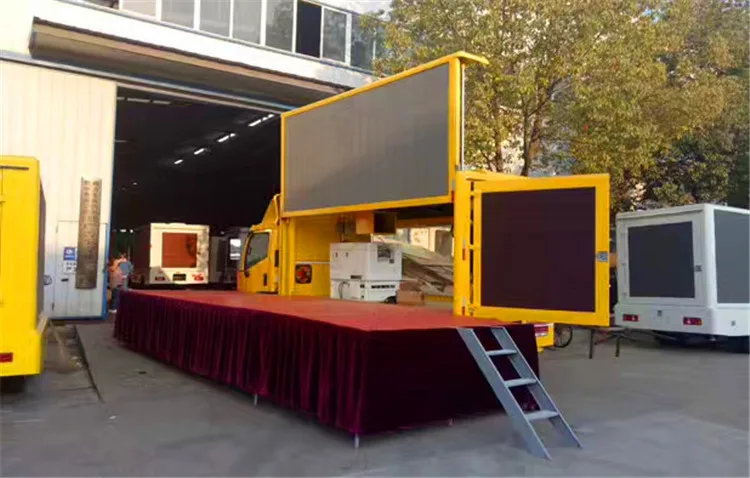 Best selling price outdoor display screen led mobile advertising trucks for sale