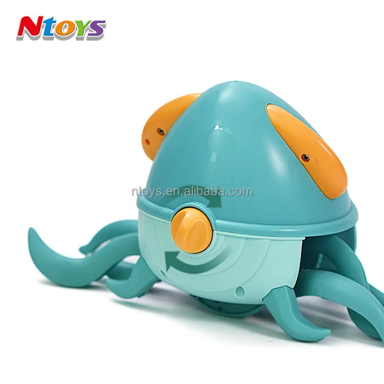 Baby Bath Toys Wind Up Line Pull Crawling Walking Octopus Toy