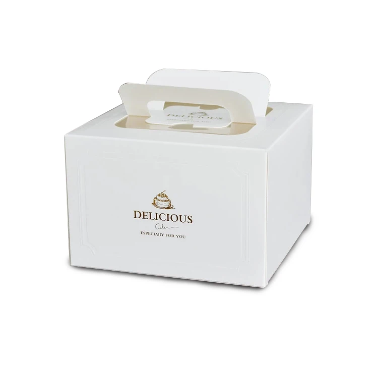 Small MOQ Transparent Luxury Birthday Cake Box Window Packaging Box