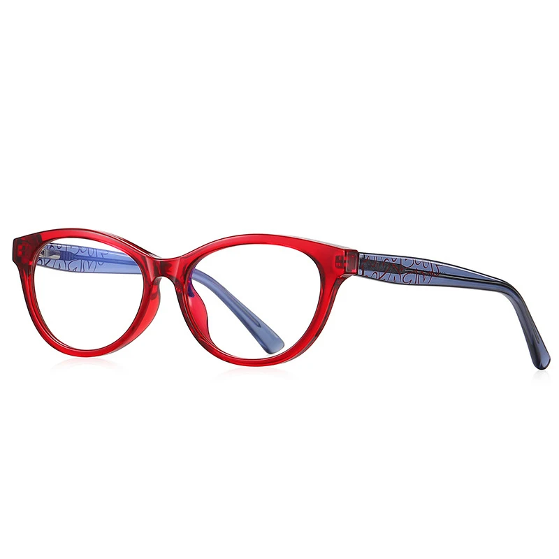 Oval Lens Anti Blue Ray Glasses Frame Eyeglass Portable Reading Glasses Anti Blue Light TR90 Frame Children Eyeglass Frame
