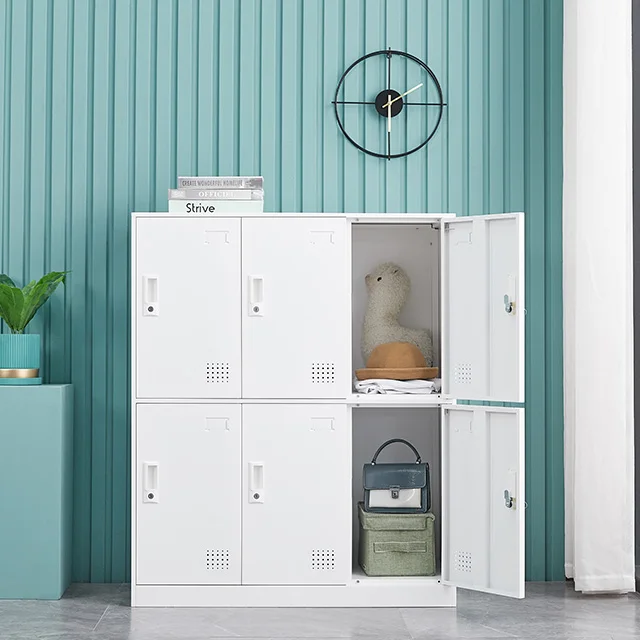Six Door Steel Cabinet Used Metal Wardrobe Cabinet Steel Charging Locker