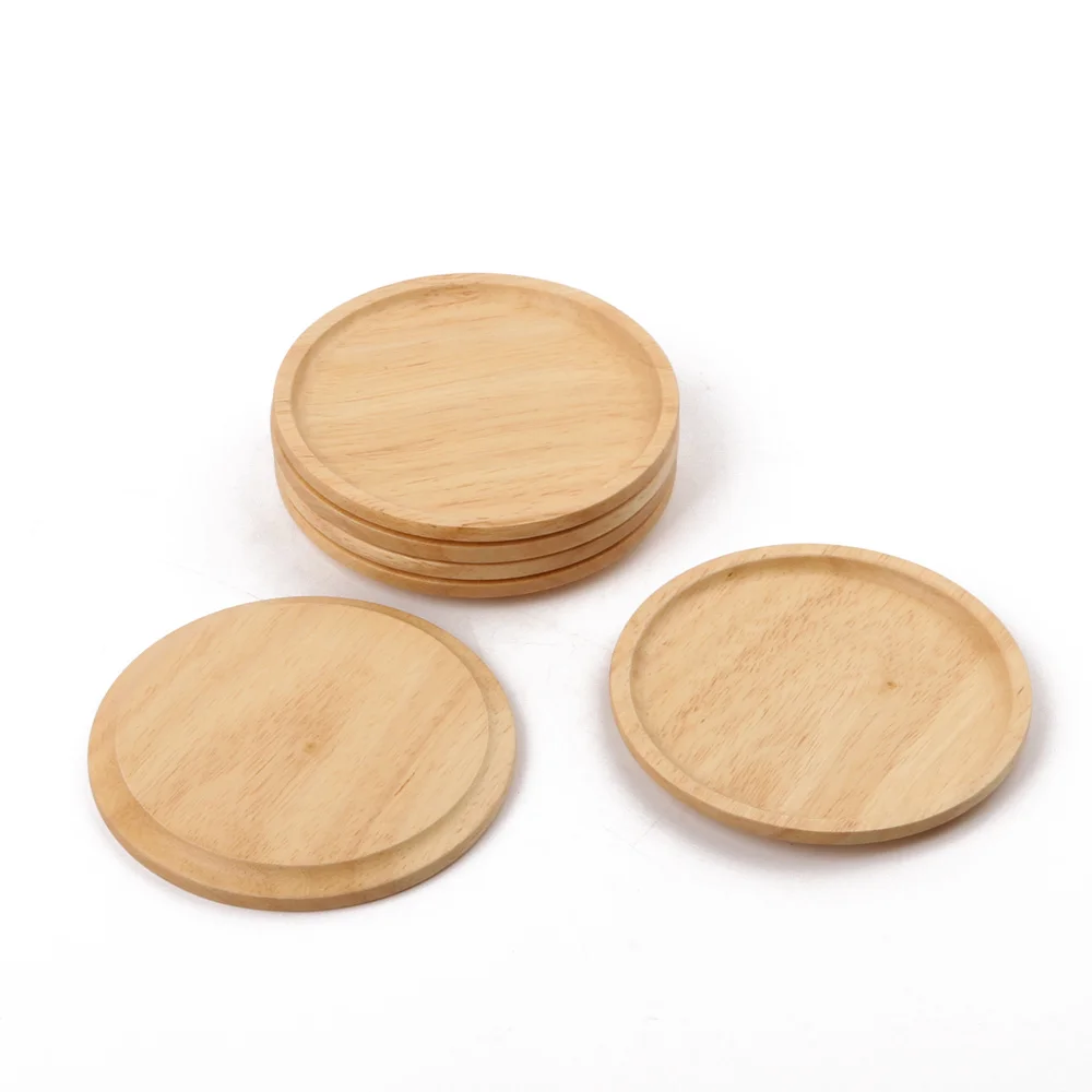 Wholesale Square Bamboo Coaster Set Eco-friendly Bamboo Cup Coaster Set New Design Bamboo Cup Mat handmade Custom Wooden Coaster