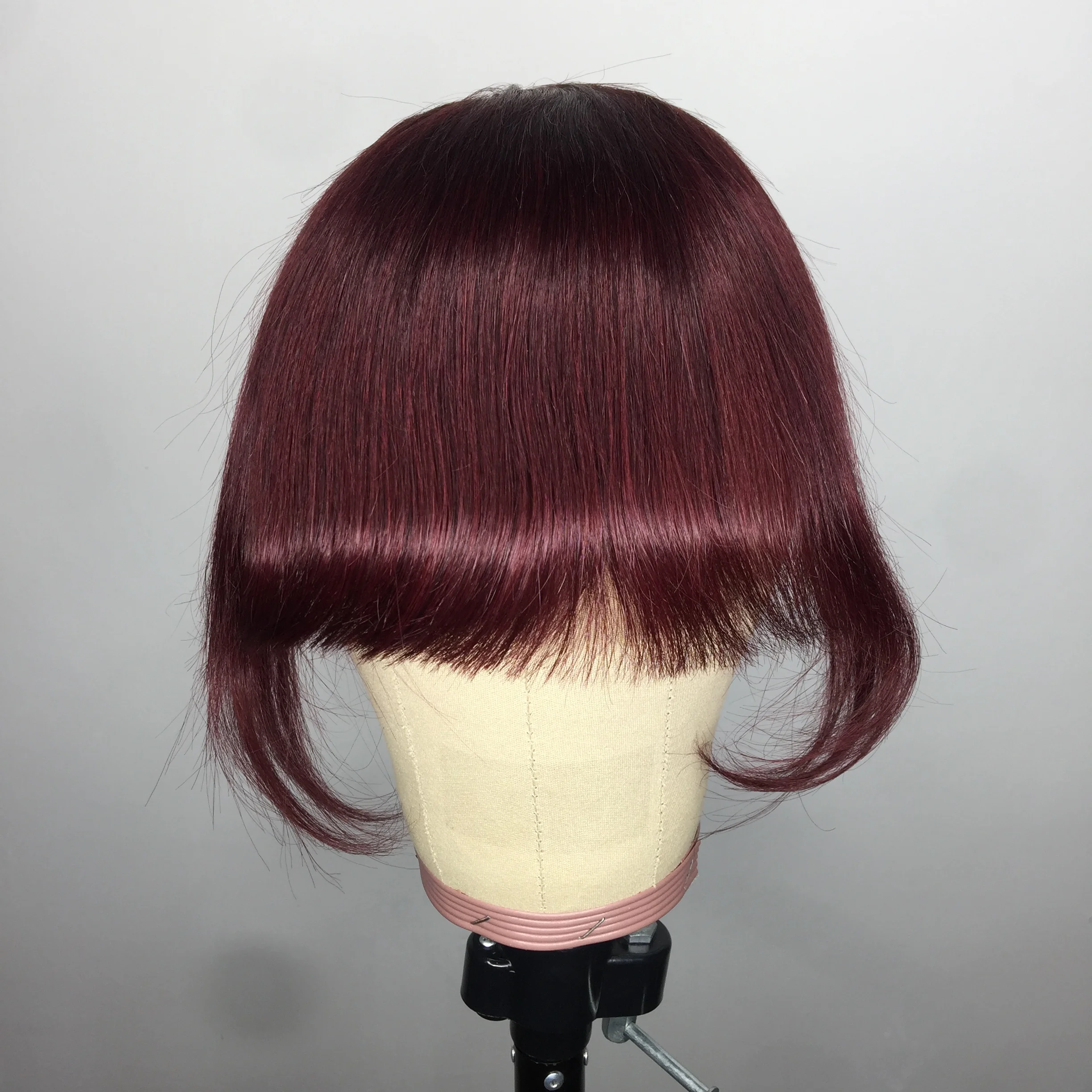 
Wholesale Cheap Virgin Remy hair Extension Clip In Fringe,1B 99J 613 Colors Human Hair Bangs 